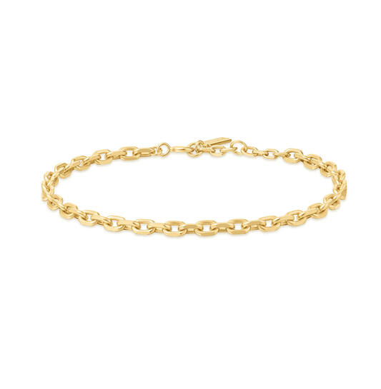  Voque Maven - Schakelarmbanden - Zilver / 14kt GP - 18,5cm